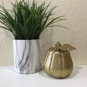 Gold Glitter Pumpkin